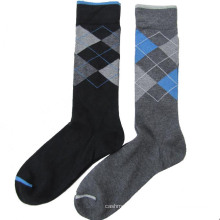 Herren Business Check Socken aus Baumwolle (MA040)